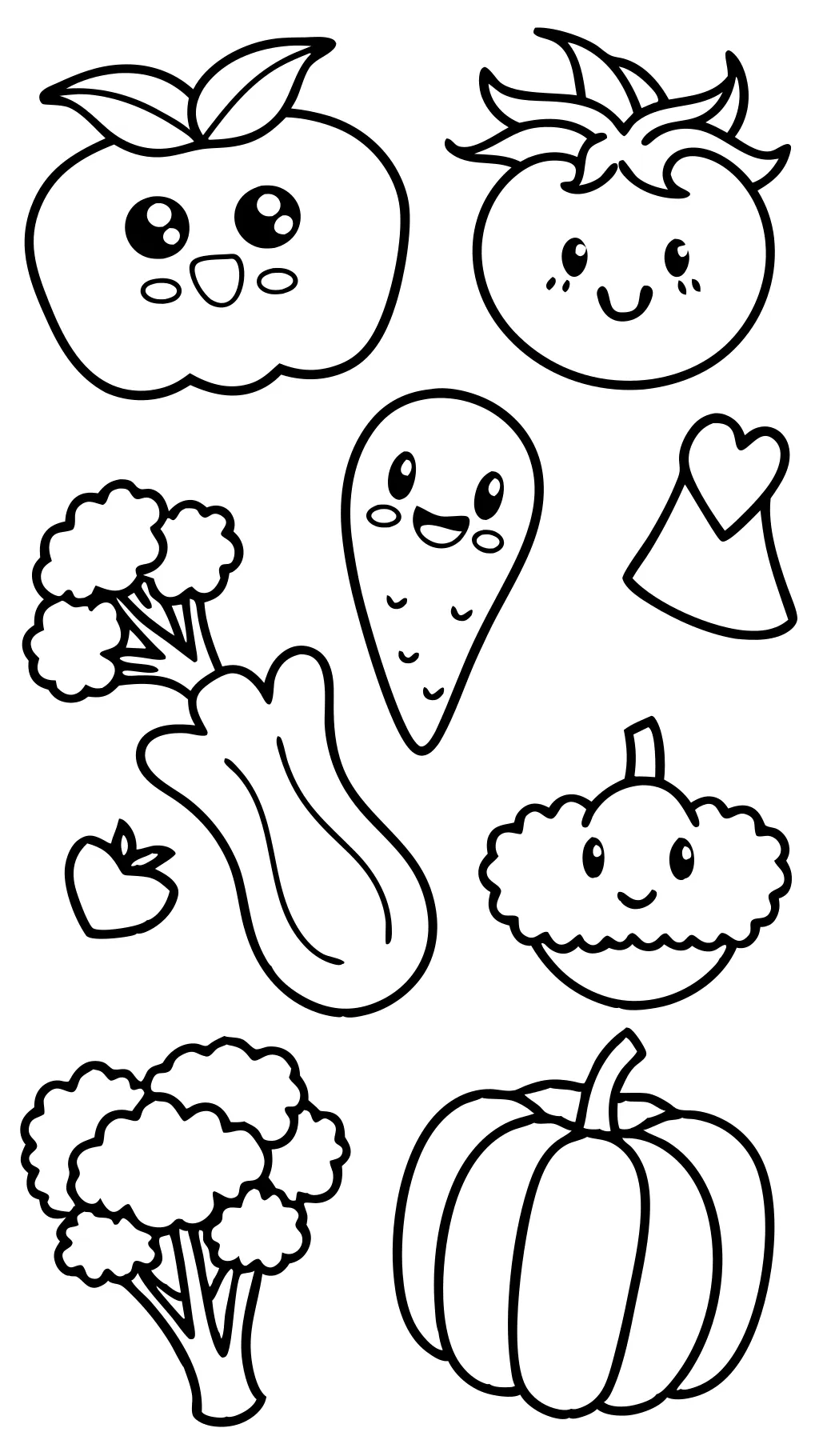 coloring pages for vegetables